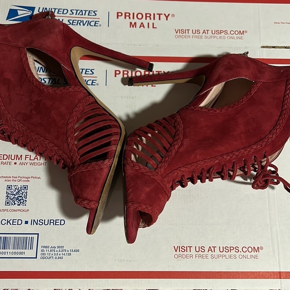 AVEC LES FILLES JOYCE BOOTIE cherry pink size 10M - Picture 5 of 10